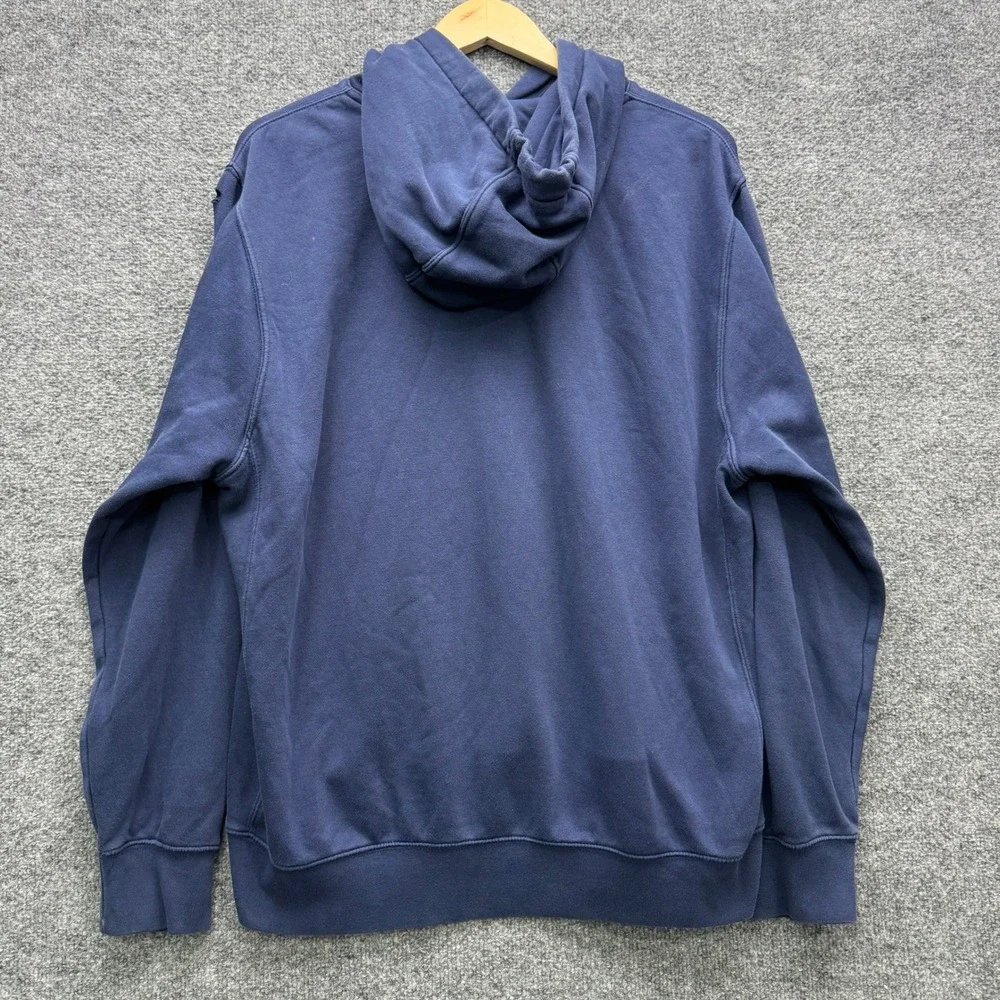 Nike Sportswear Hoodie Mens Large Navy Blue Long Sleeve Fleece Pullover Athletic